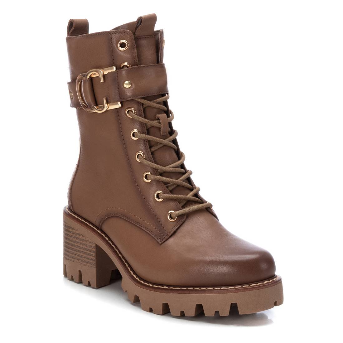 Carmela 16107504 bottines cuir marron talon 7 cm