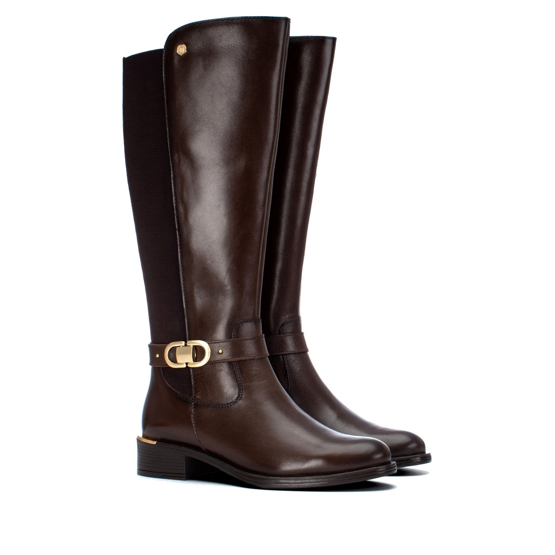 Carmela 16400703 botte haute femme marron cuir véritable