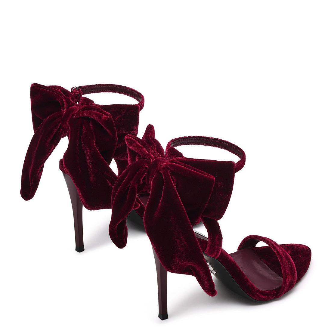 Steve Madden Nivia sandales velours bordeaux talon 9,5 cm