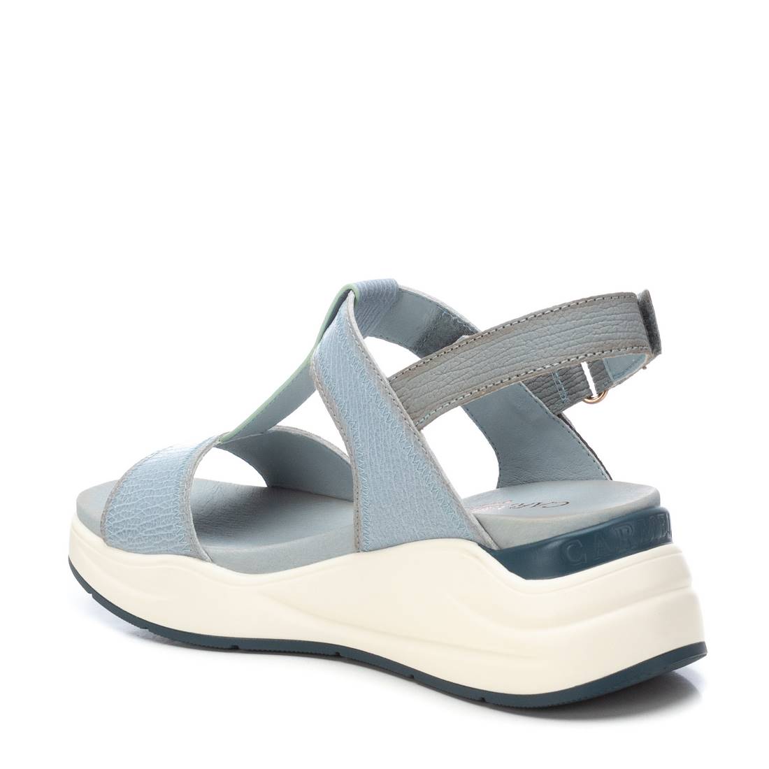 Carmela 16225902 sandales cuir jeans compensé