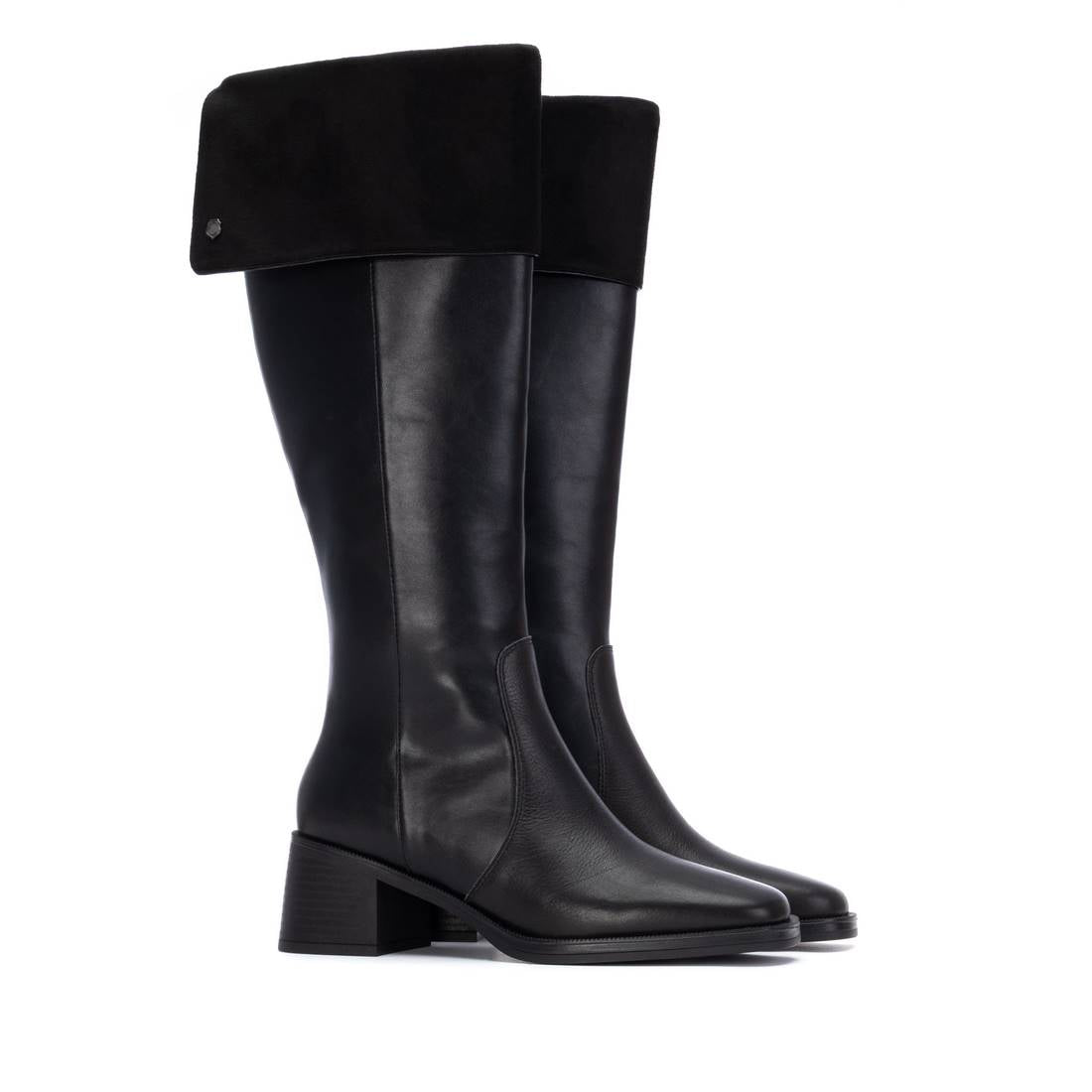 Carmela 16269102 bottines cuir noir à talon