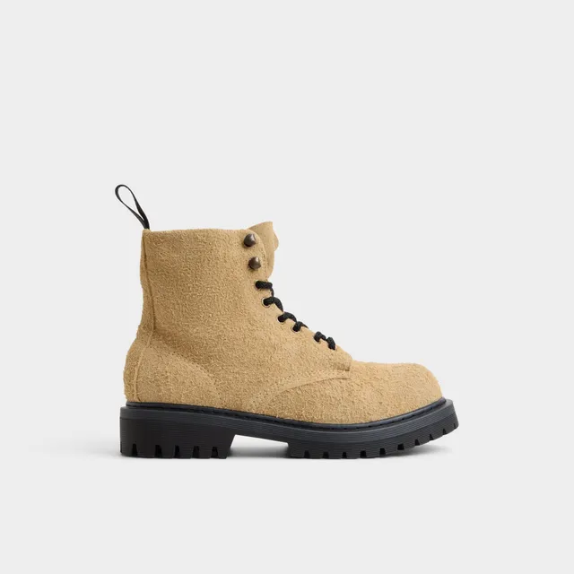 Aldo Doublezero bottines à lacets beige semelle crantée