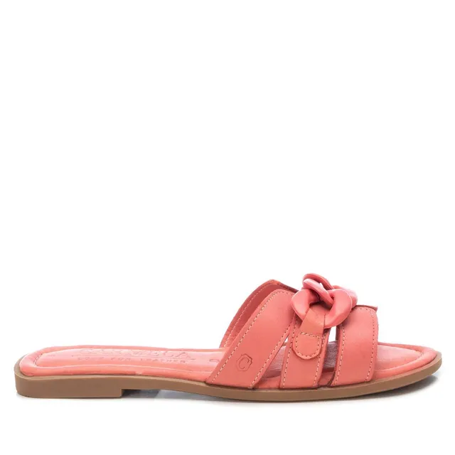 Carmela 16054311 sandales cuir rouge plates
