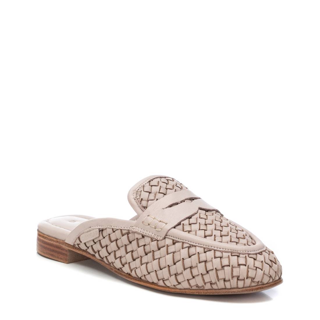 Carmela 16130104 sabot blanc cuir tressé plat