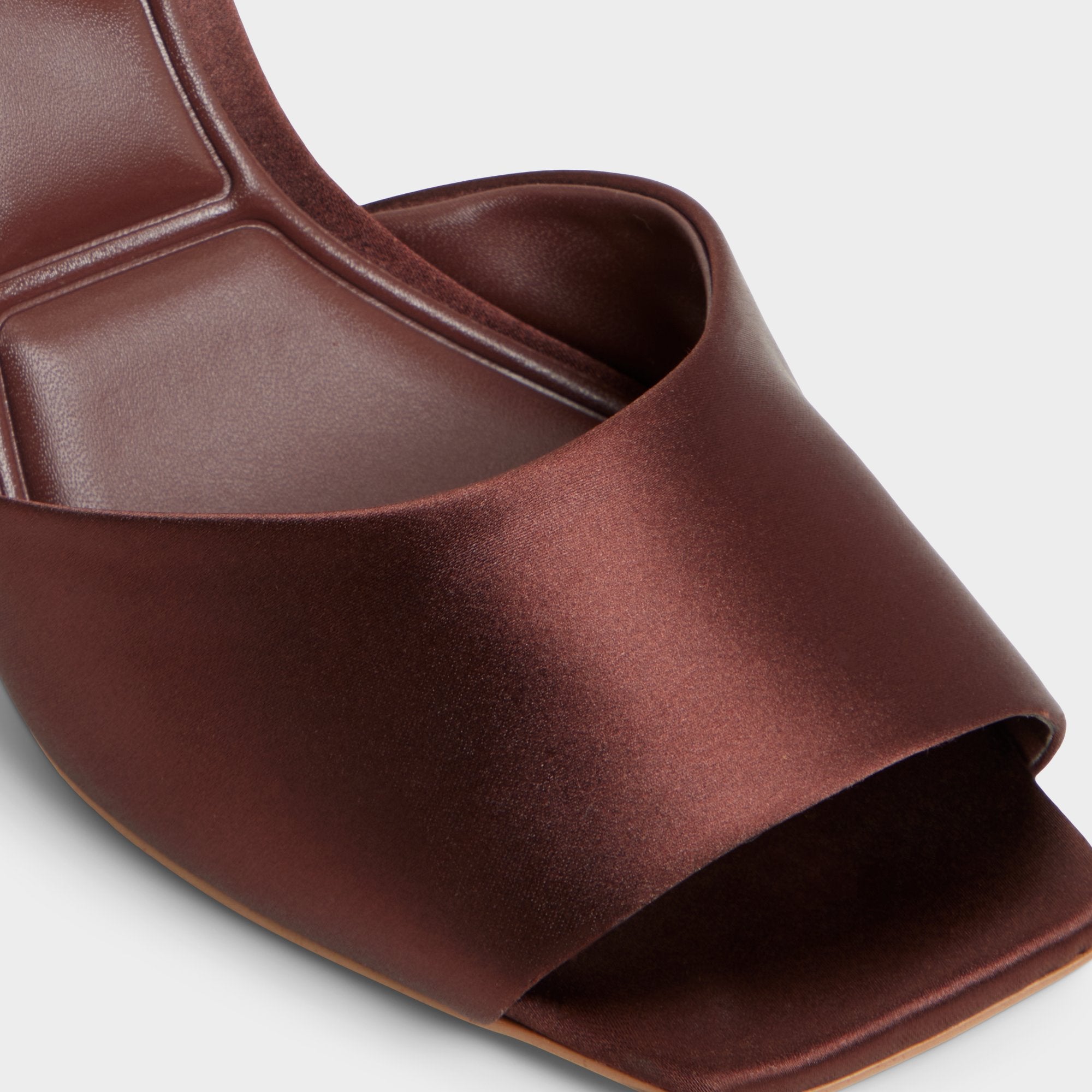 Aldo Kaiasien sandales satin chocolat talon fin