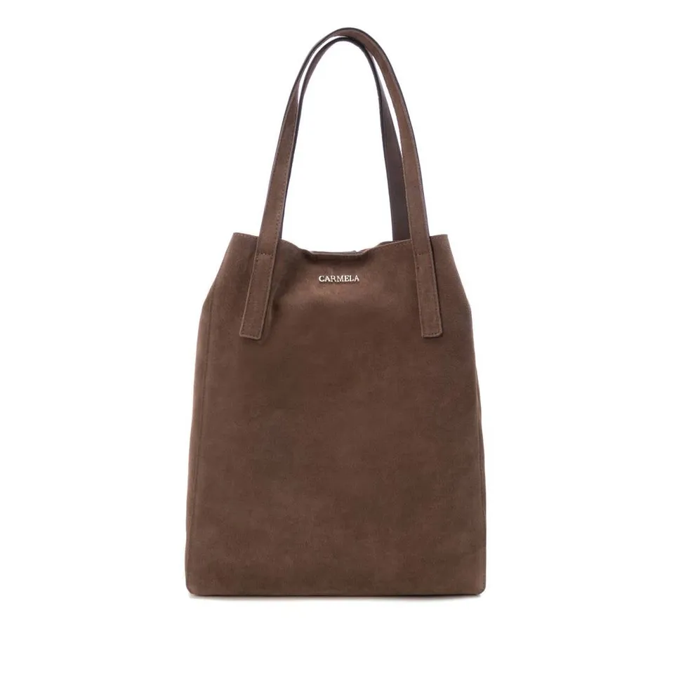 Carmela 18602206 sac shopper marron suède