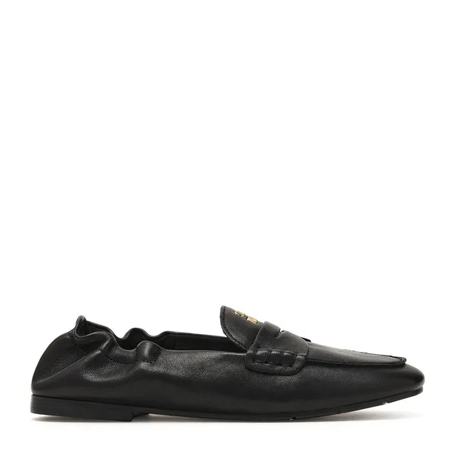 Steve Madden Newbury ballerine cuir noir sans lacets