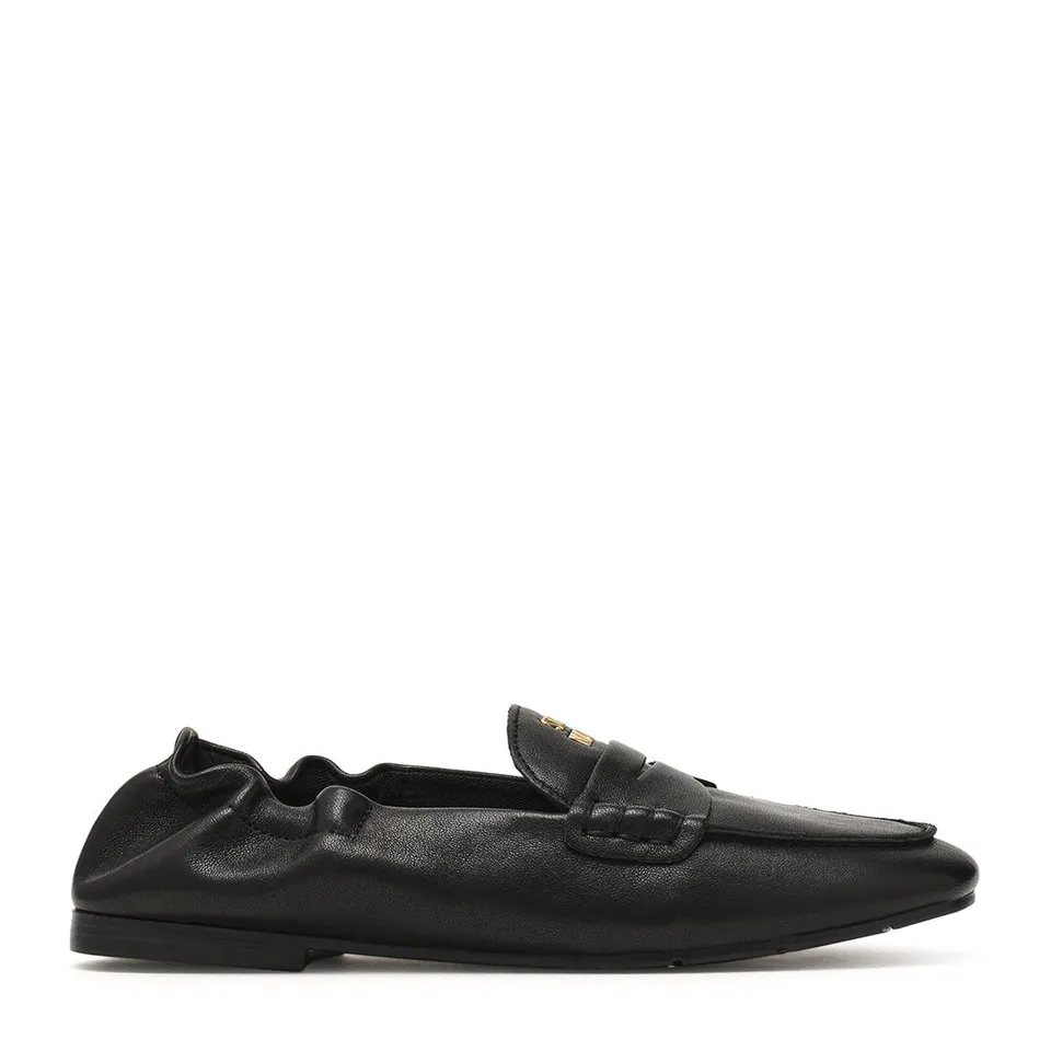 Steve Madden Newbury ballerine cuir noir sans lacets