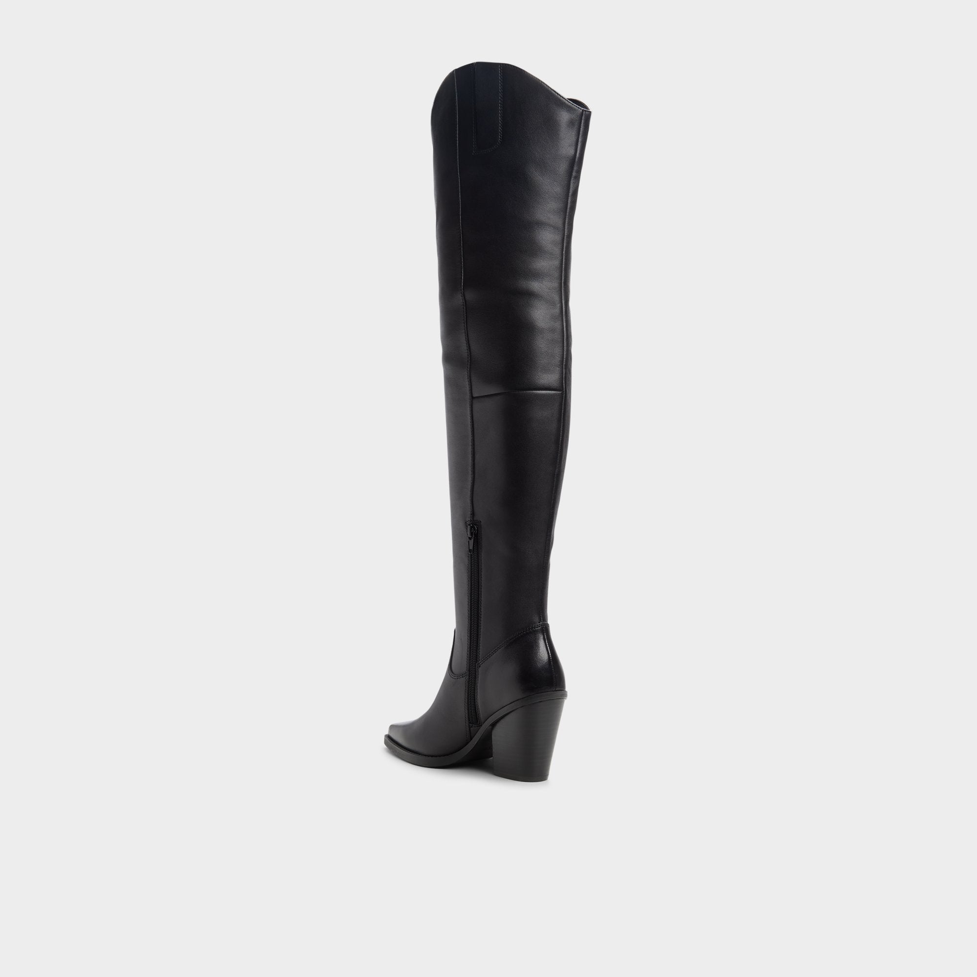 ALDO Dixy bottes cuissardes noires talon bloc