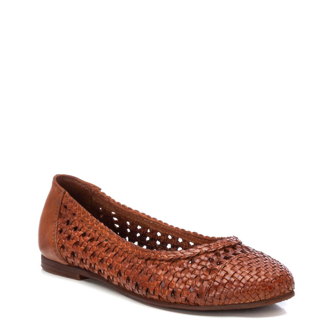 Carmela 16164001 ballerine cuir marron ajouree