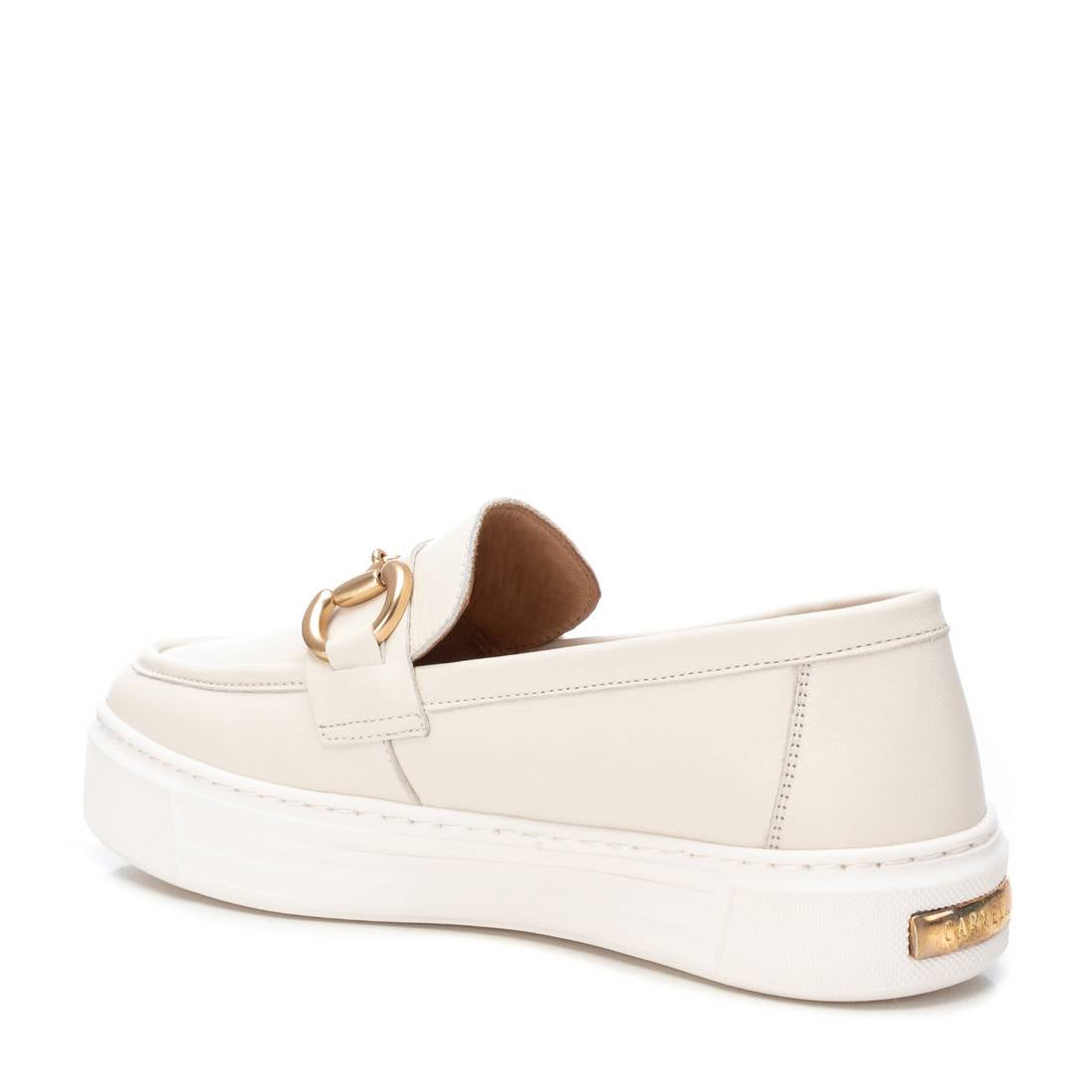 Carmela 16131901 sneaker mocassin blanc cuir