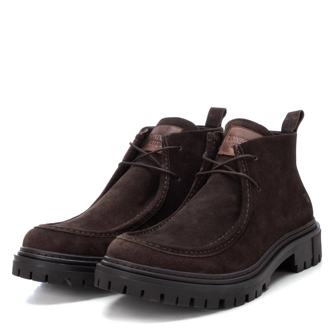 Carmela 16121101 bottine homme marron cuir velours