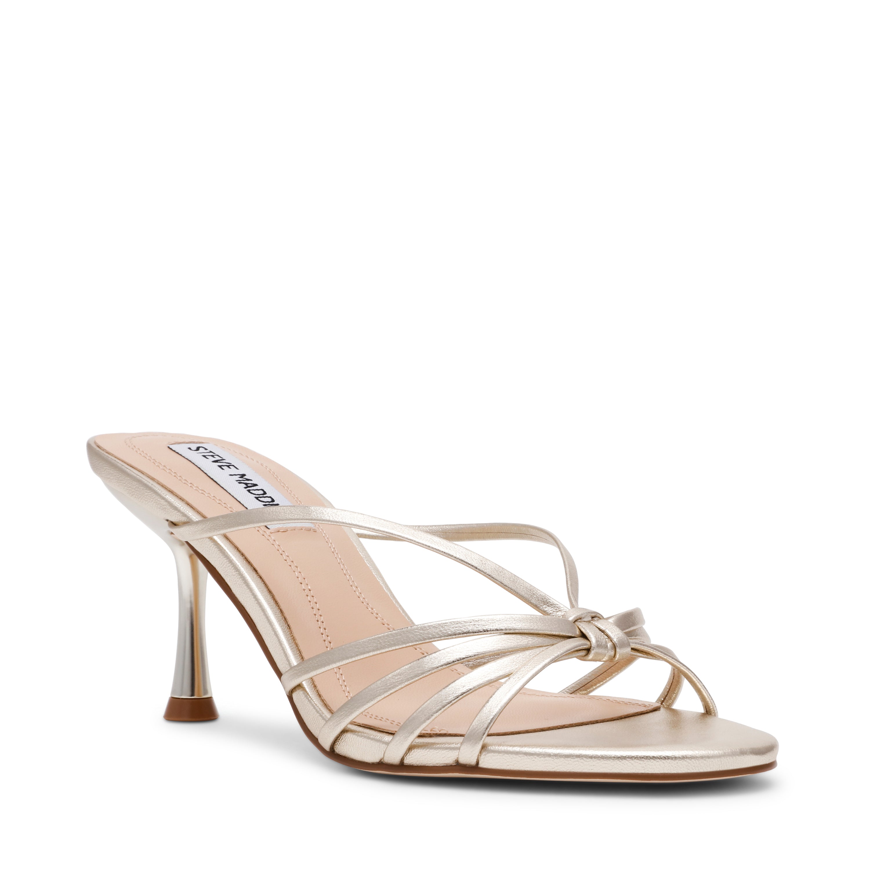 Steve Madden Edna sandales champagne cuir 6 cm