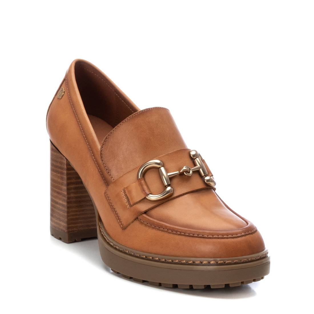 Carmela 16113402 mocassins cuir marron talon 8 cm