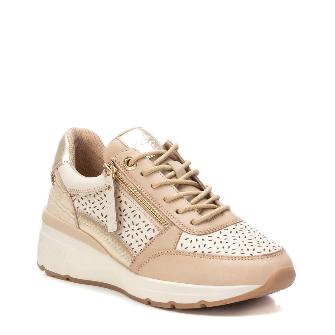 Carmela 16141703 basket femme marron cuir ajouré