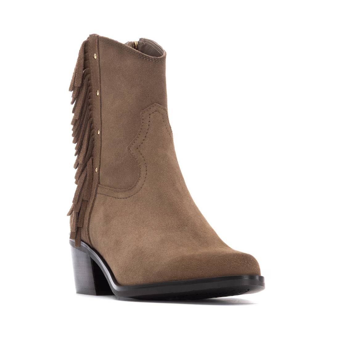 Carmela 16266302 bottines daim taupe santiag