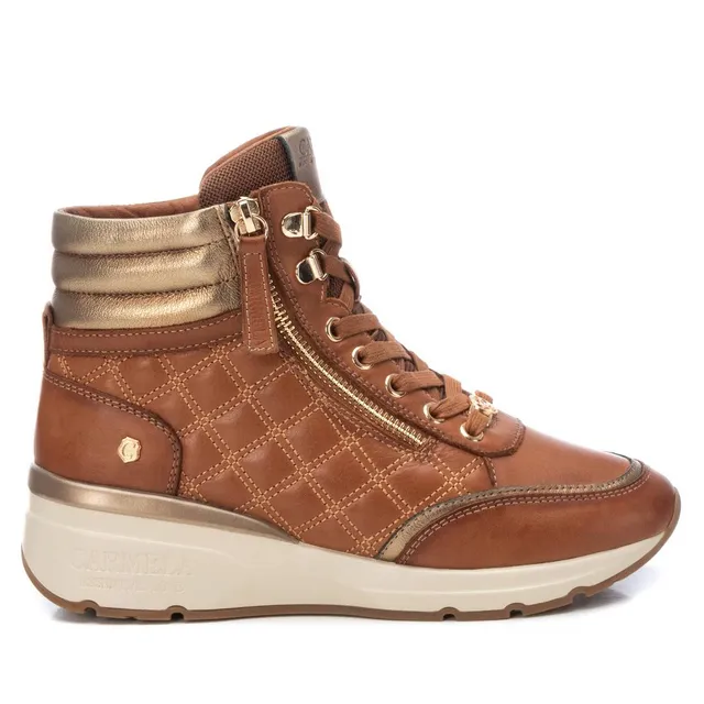 Carmela 16182102 bottines femme marron cuir lacets