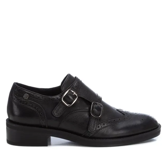 Carmela 16196302 mocassin noir cuir à boucle