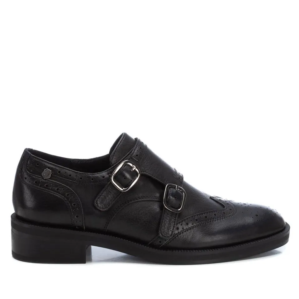 Carmela 16196302 mocassin noir cuir à boucle