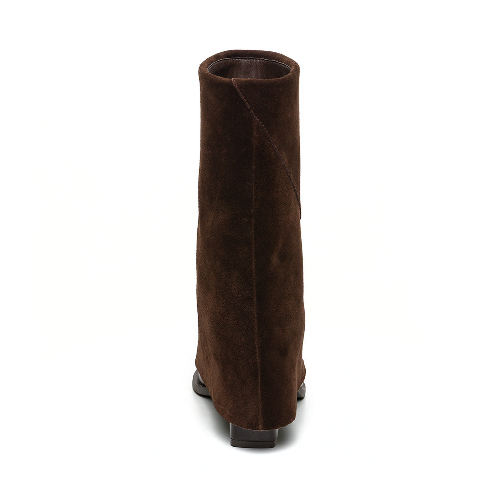 Steve Madden Mccoy bottines chocolat cuir talon 7 cm
