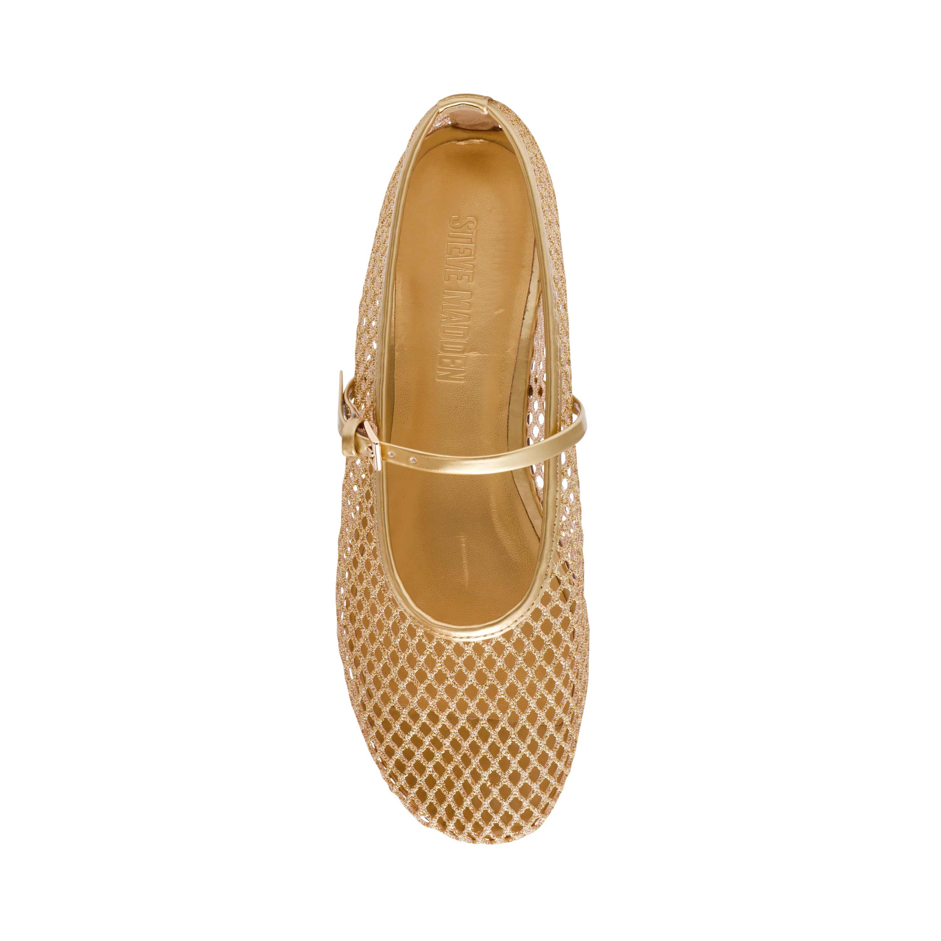 Steve Madden Mags ballerines dorées mesh boucle