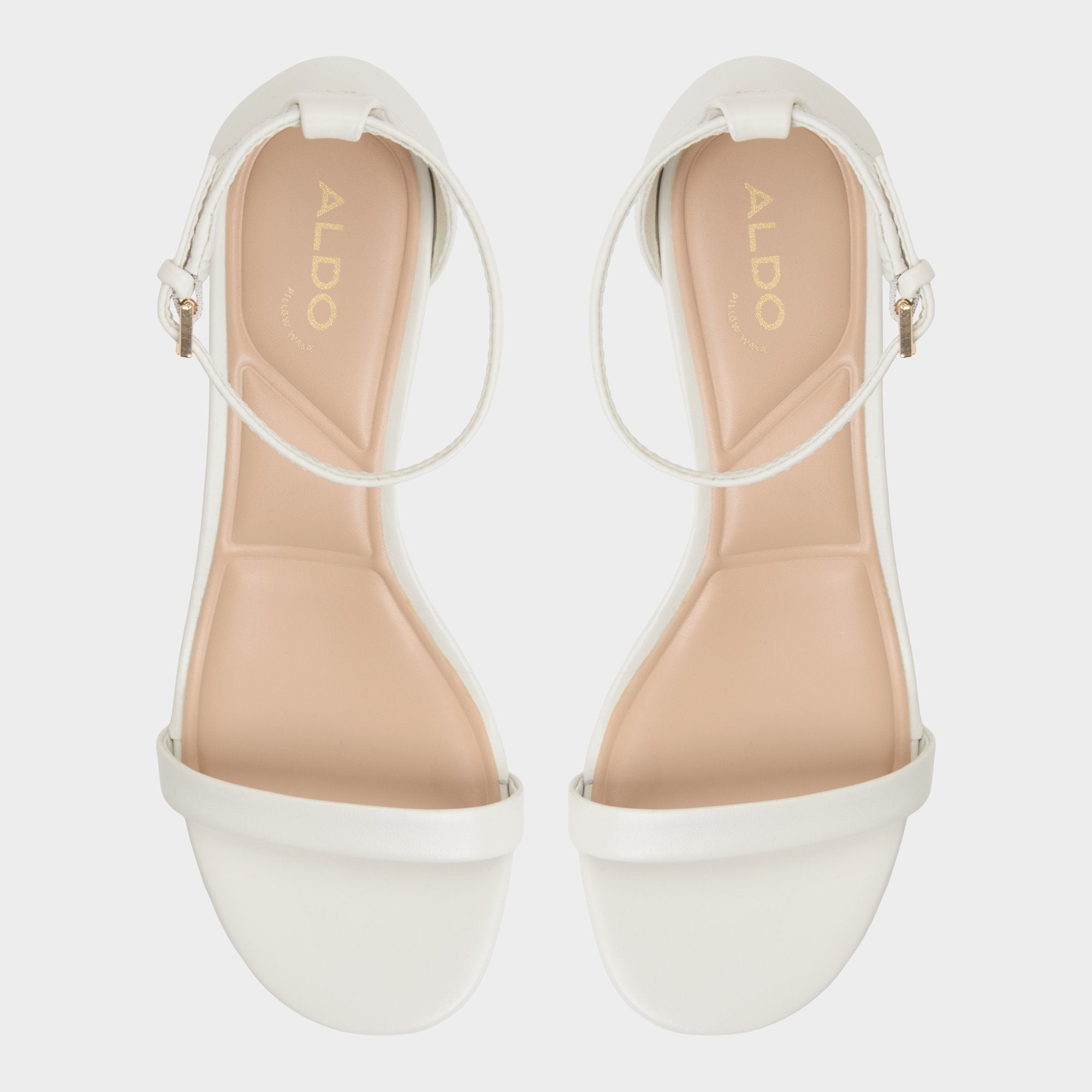 ALDO Calliope sandales blanches talon carré