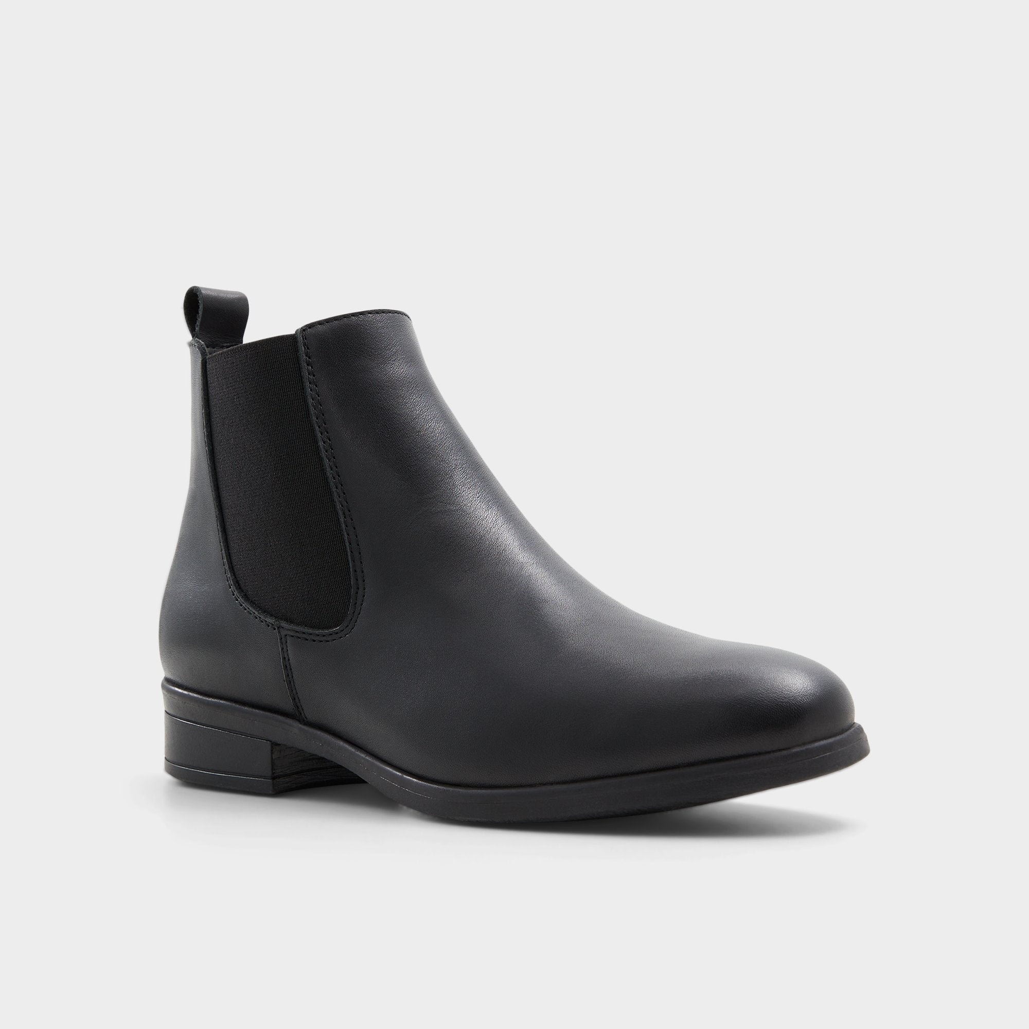 ALDO Wicoenia bottines chelsea cuir noir cranté