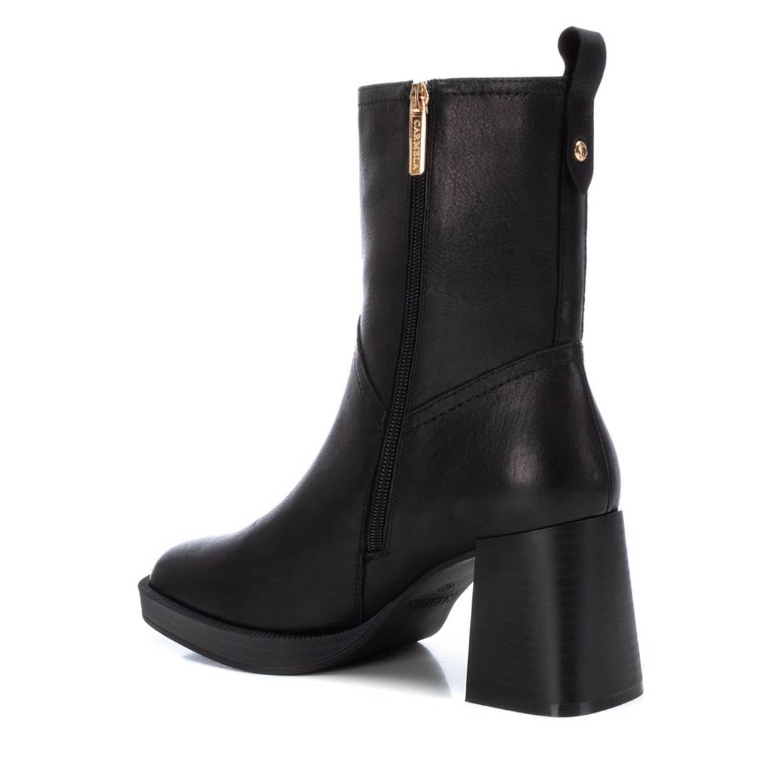 Carmela 16120501 bottine cuir noir talon 8 cm