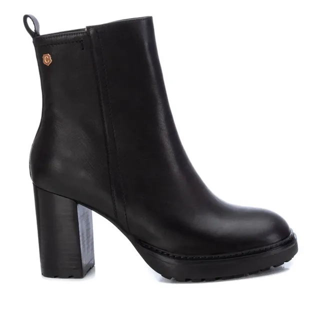 Carmela 16124101 bottines talon 8 cm cuir noir