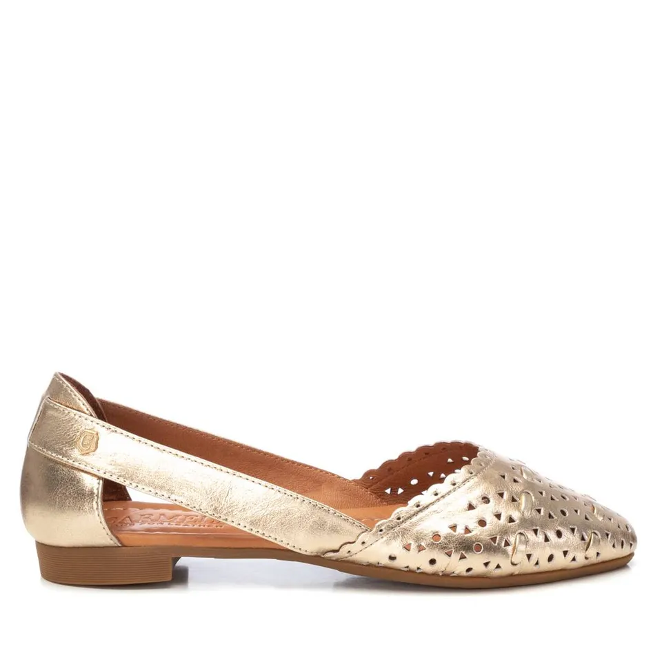 Carmela 16158106 ballerine cuir doré ajouré 35-41