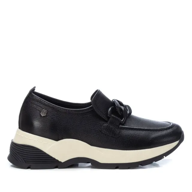 Carmela 16118301 mocassins noirs cuir chaîne