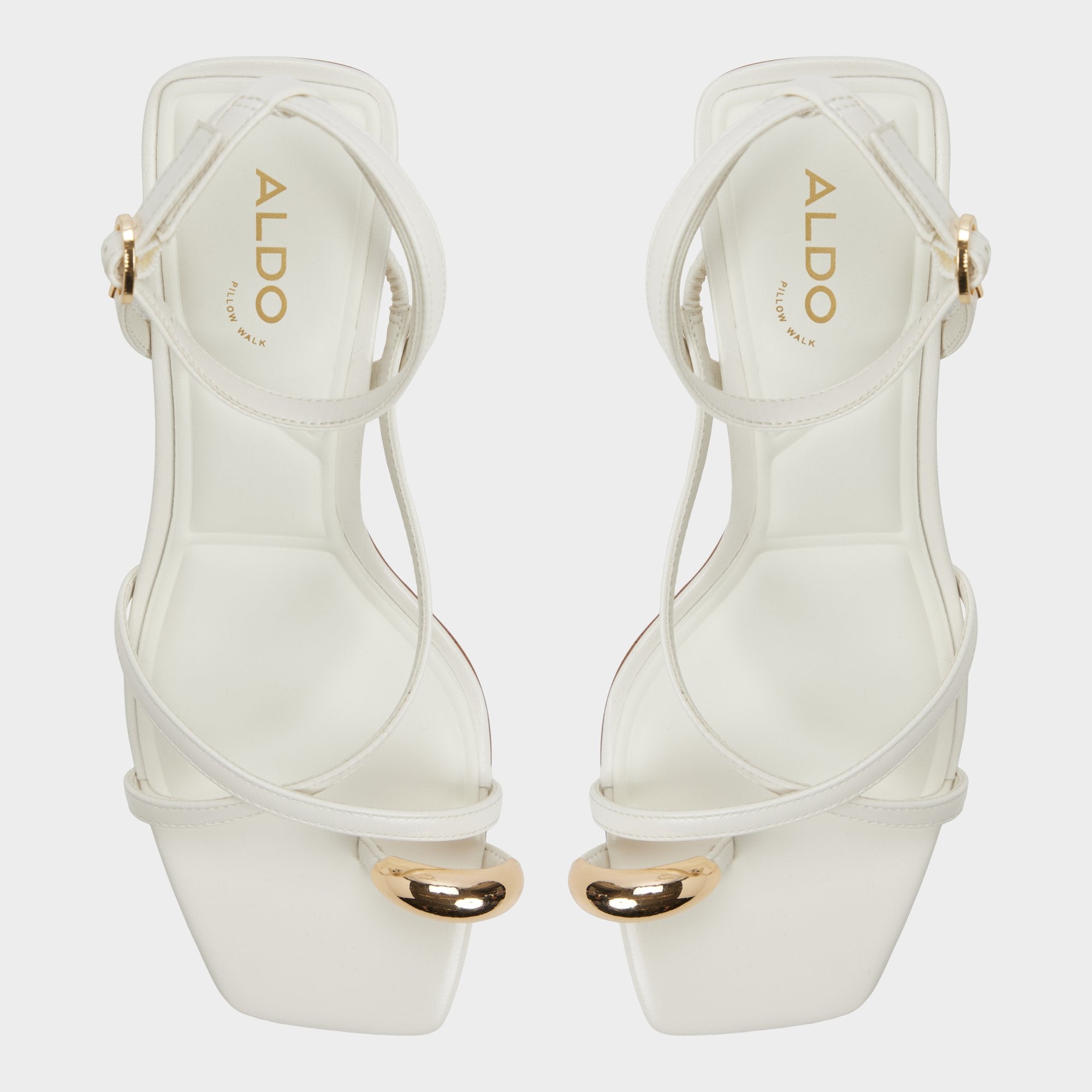 ALDO Elodiah sandales talon blanches à brides