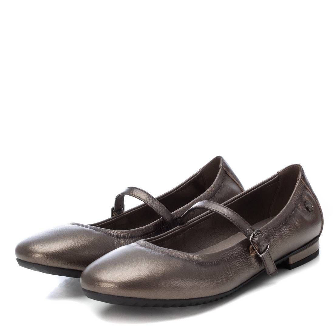 Carmela 16201302 ballerines cuir gris boucle
