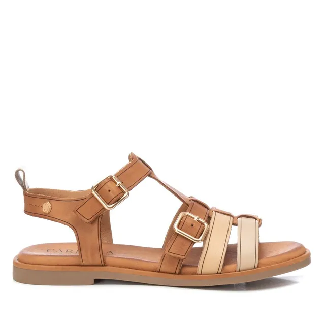 Carmela 16161401 sandale femme marron cuir boucle