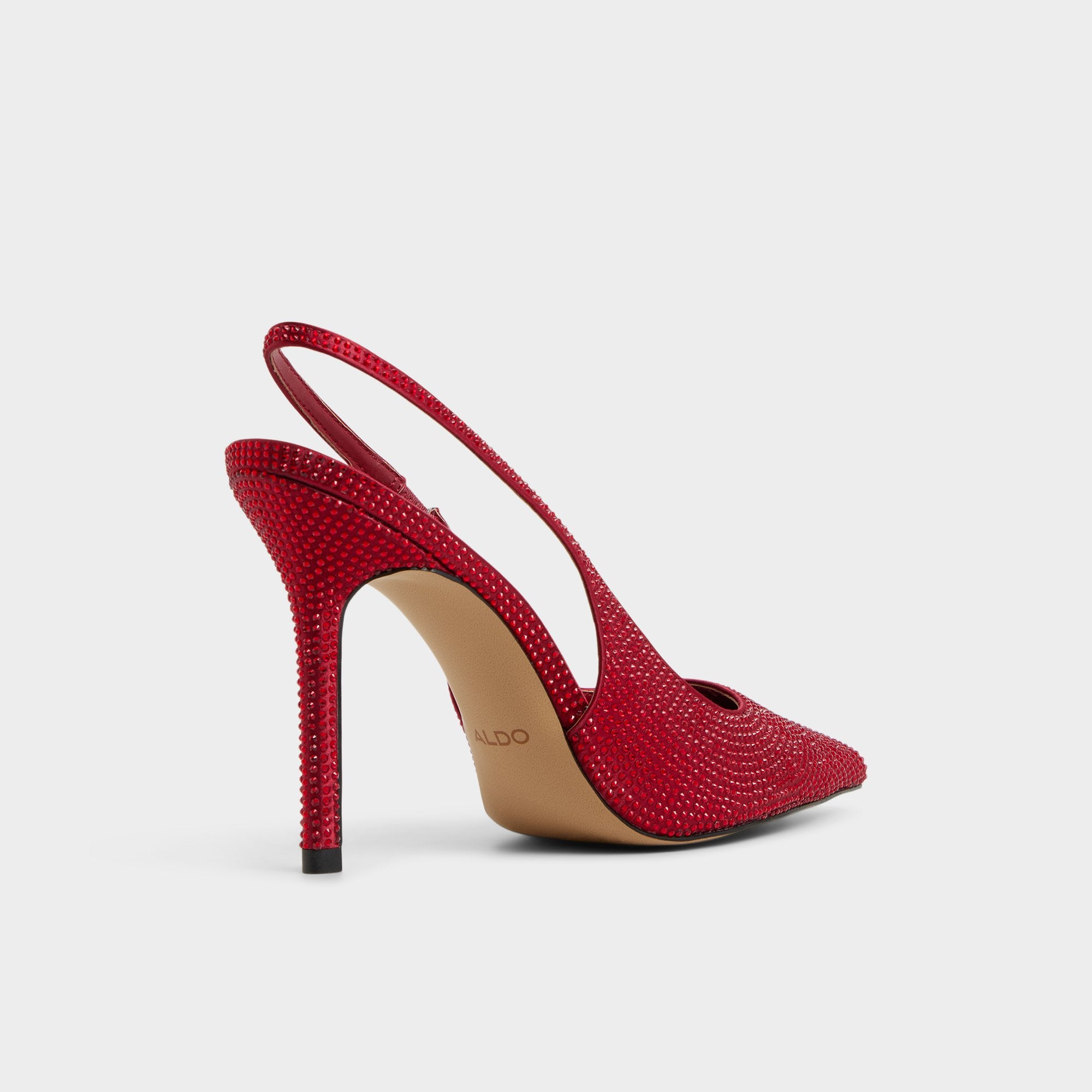 ALDO Lovebloom sandales slingback satin rouge
