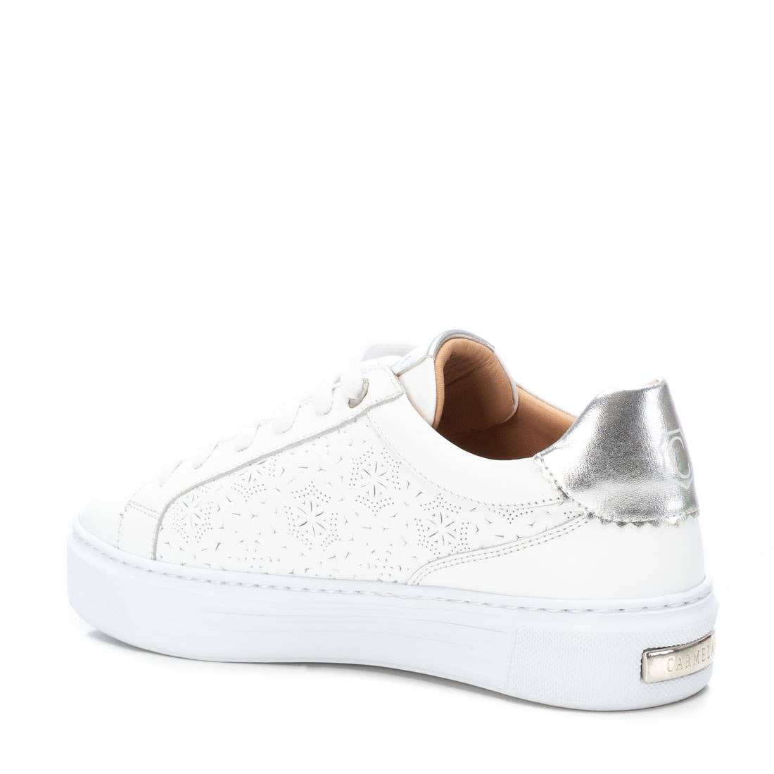 Carmela 16131706 sneakers cuir argent ajouré