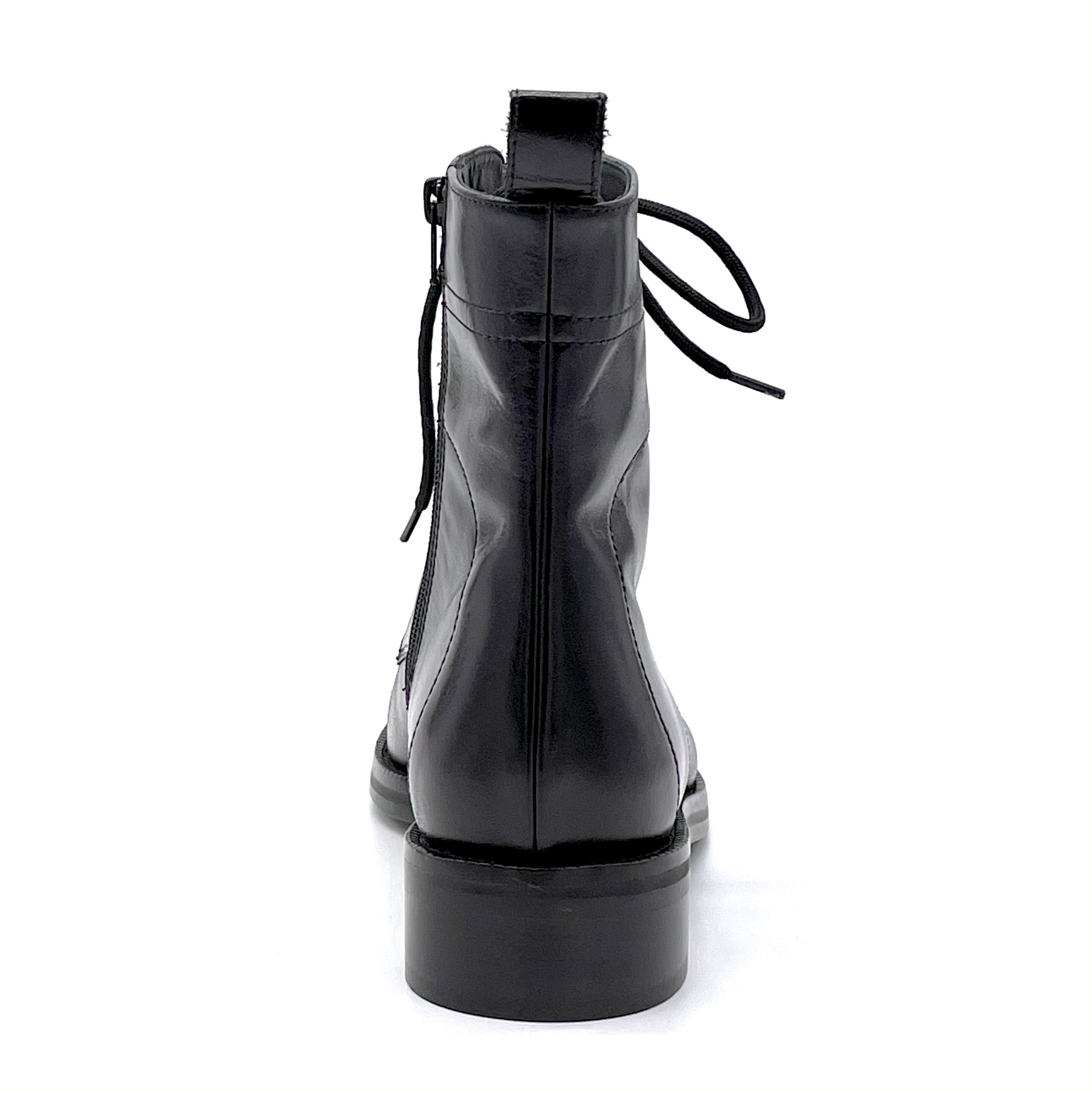 ELATA 51529 bottine cuir noir lacets talon 3,5 cm
