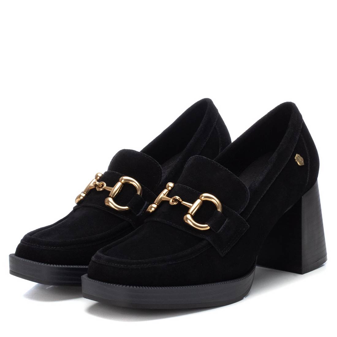 Carmela 16120904 mocassins cuir noir talon 8cm