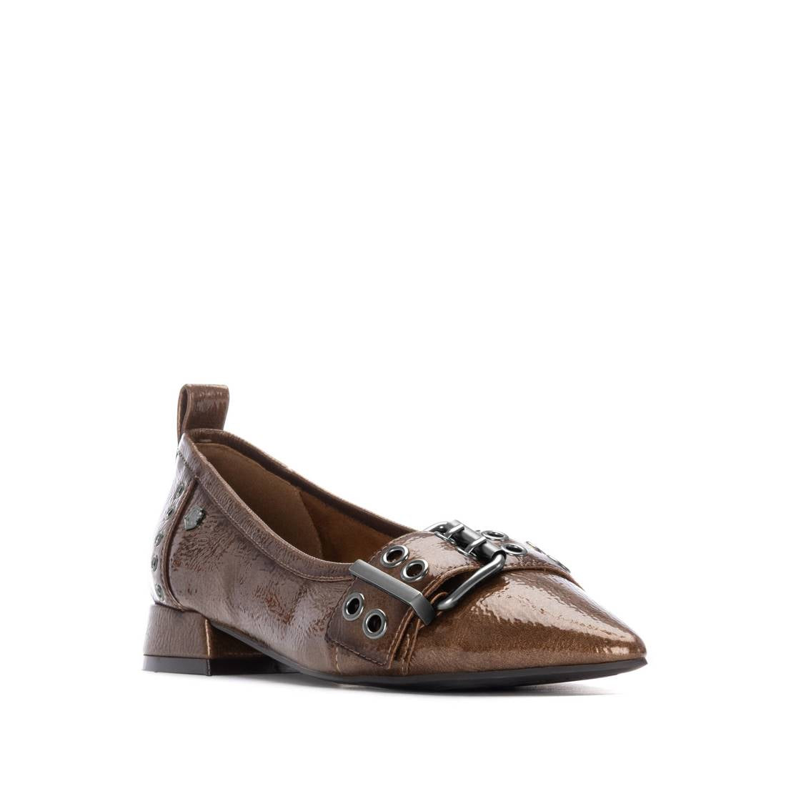 Carmela 16270902 ballerine à talon marron verni