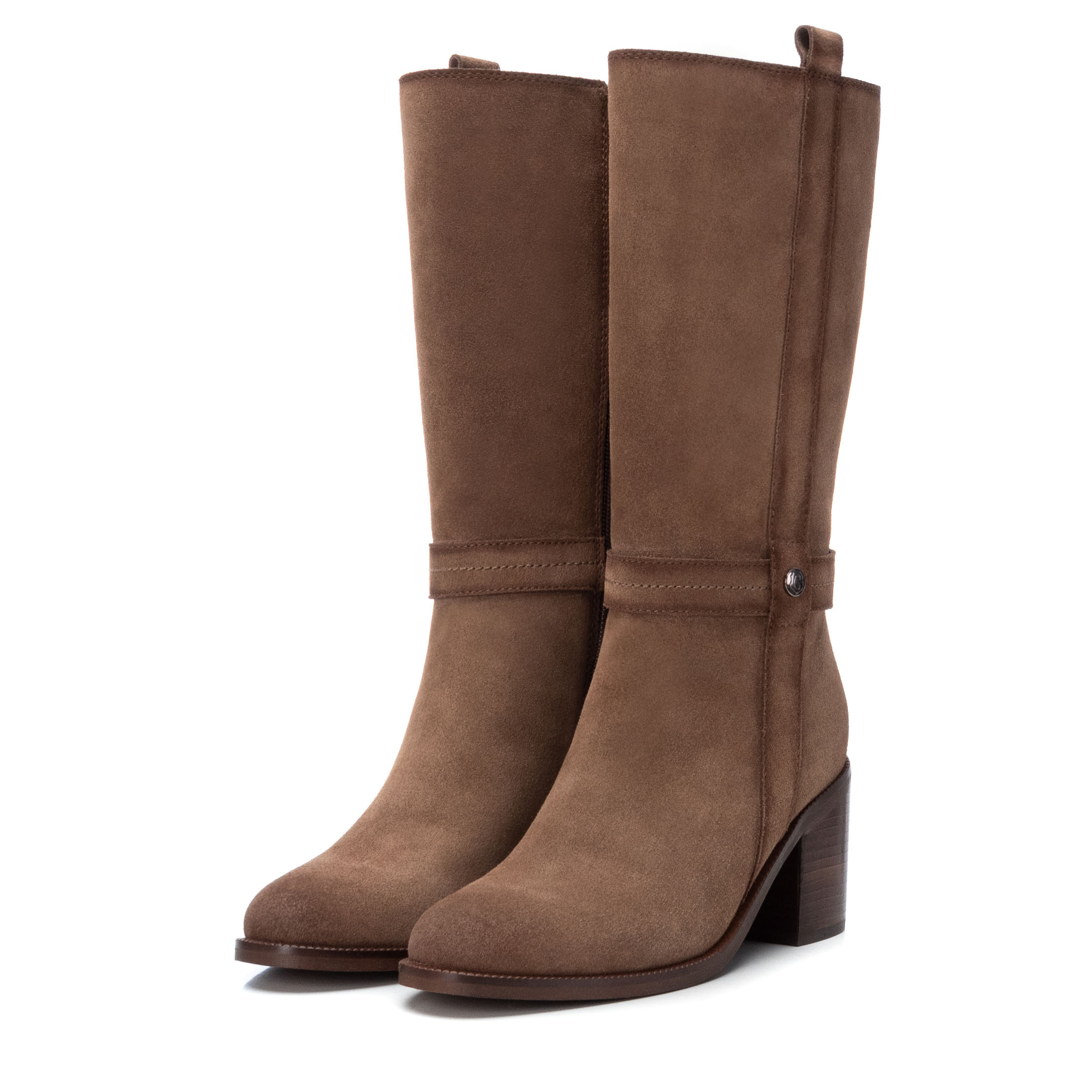 Carmela 16006102 bottes femme cuir marron 7 cm