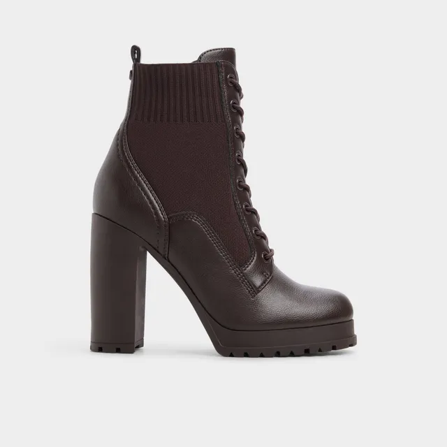 ALDO Rebellious bottines marron talon habillé