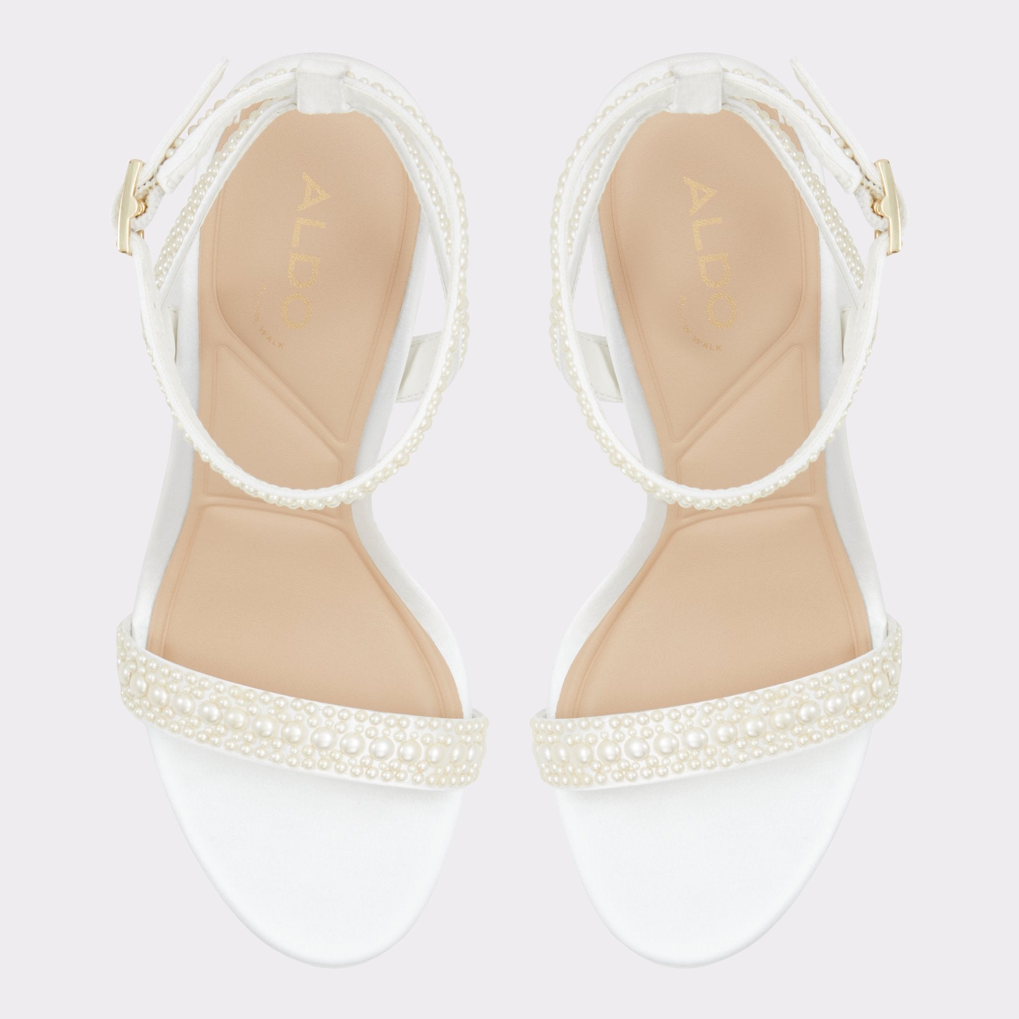 ALDO Perlea sandales blanches strass