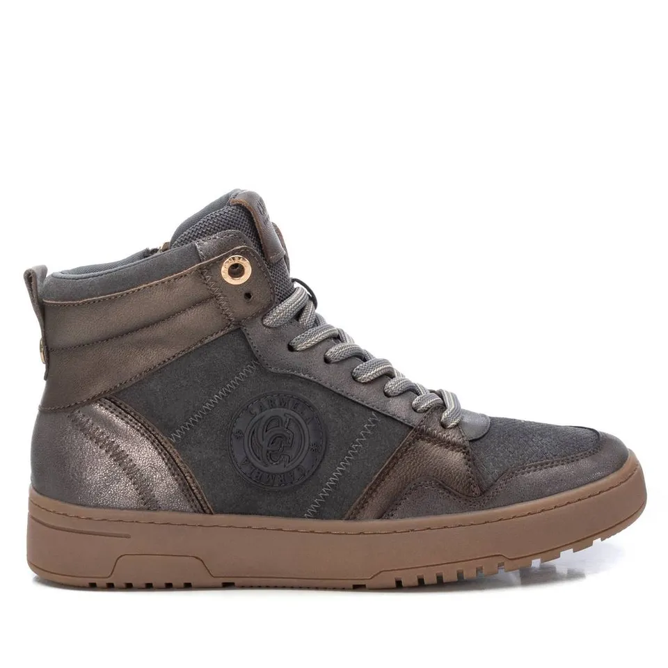 Carmela 16180904 bottine sport cuir gris semelle amovible