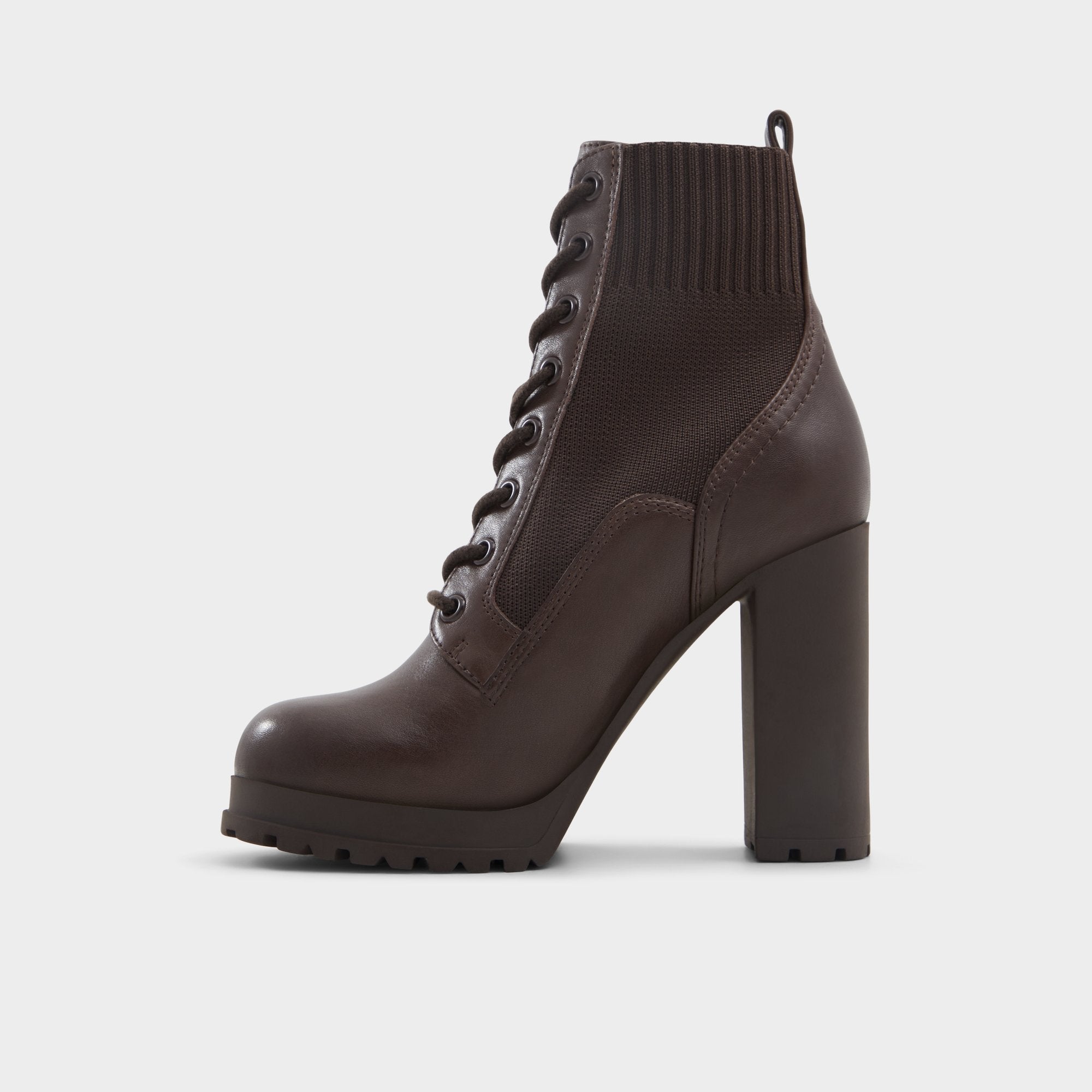 ALDO Rebellious bottines talon marron