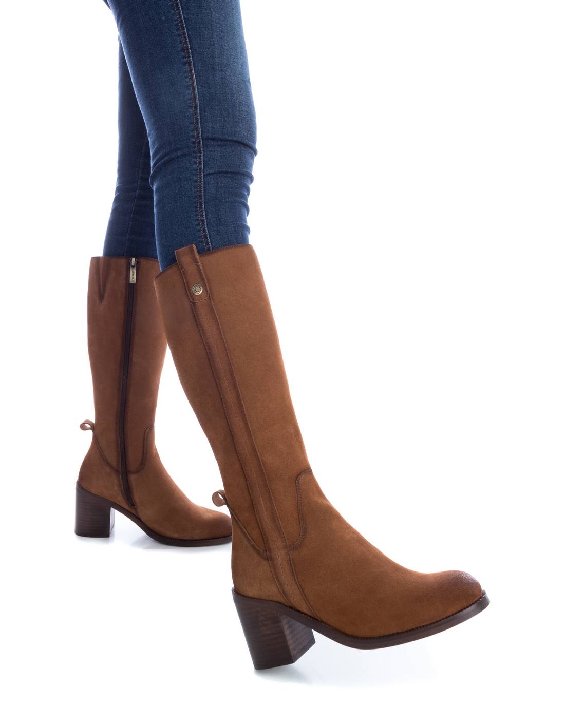 Carmela 16098002 bottes marron serraje talon 7 cm