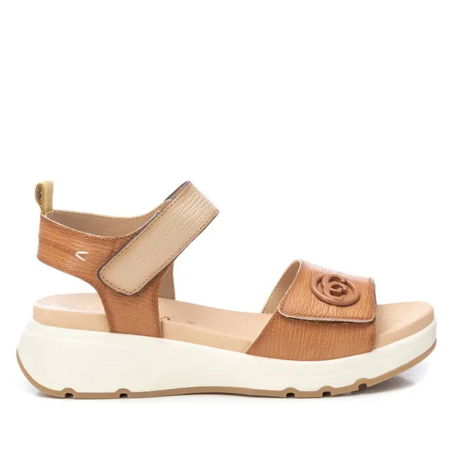 Carmela 16230902 sandale cuir femme scratch camel