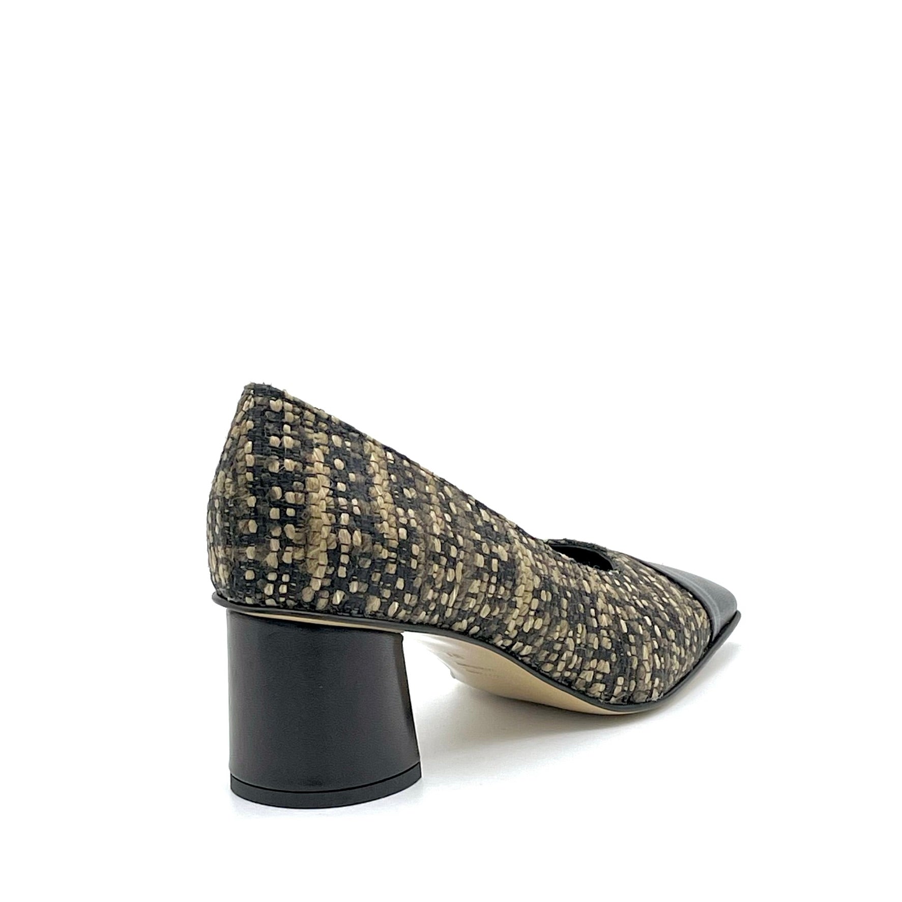 Elata 54521 escarpins tweed beige 37 talon 5,5 cm