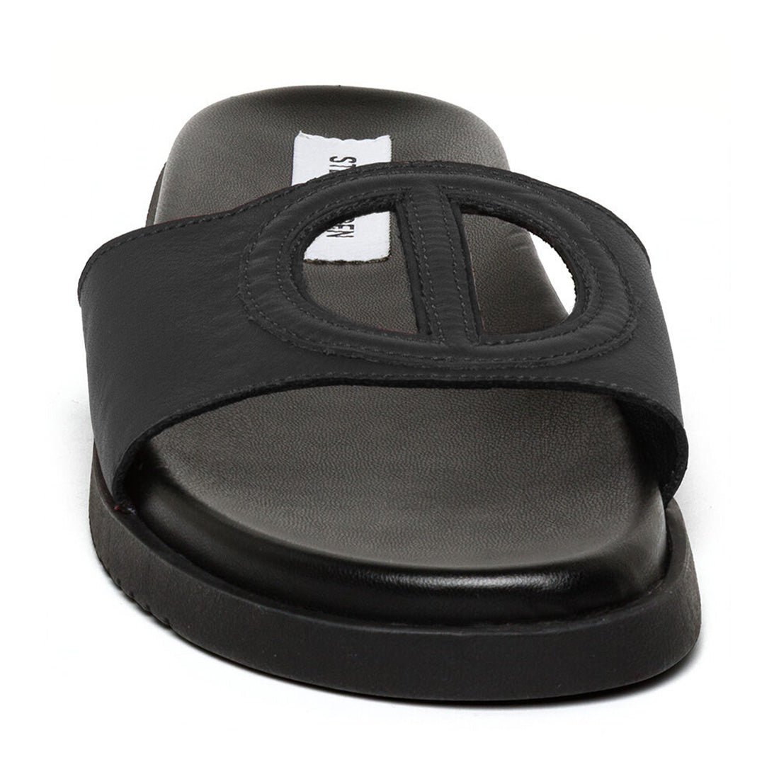Steve Madden Mayke sandales plates cuir noir