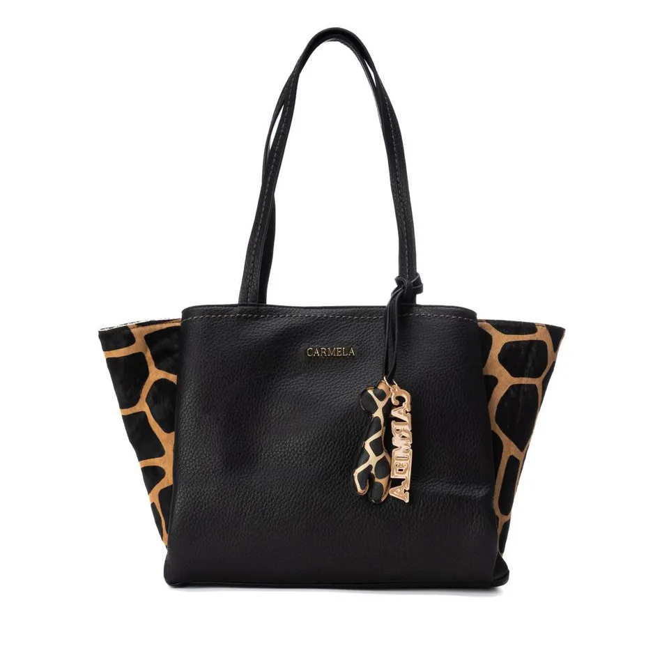 Carmela 18624901 sac épaule noir animal print