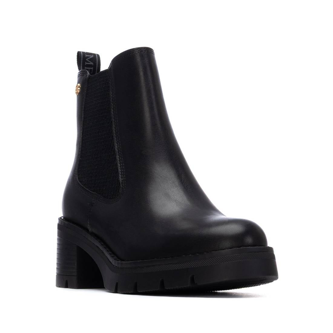 Carmela 16257302 bottine femme noir cuir chelsea